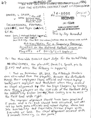 Illustration for article titled Pennsylvania Man Filed Motion Against NFL To Put Steelers In Playoffs
